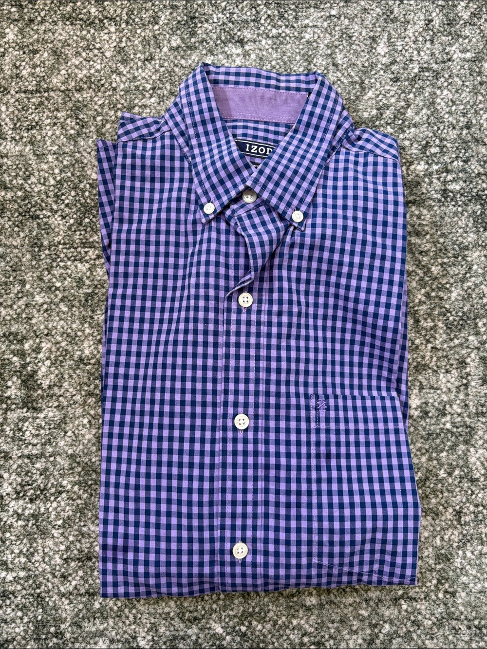 Izod Purple and Navy Long Sleeve